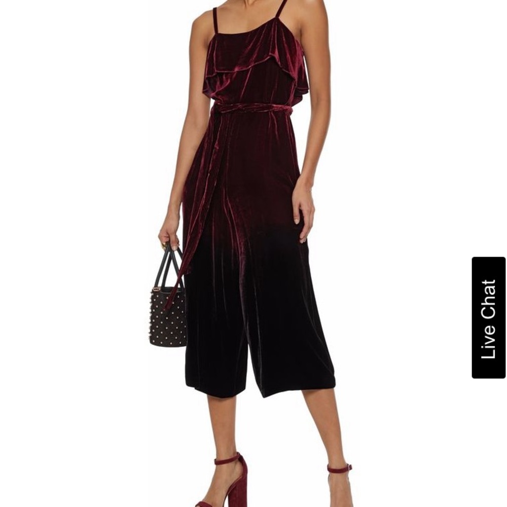 ALICE + OLIVIA VELVET JUMPSUIT BNWT